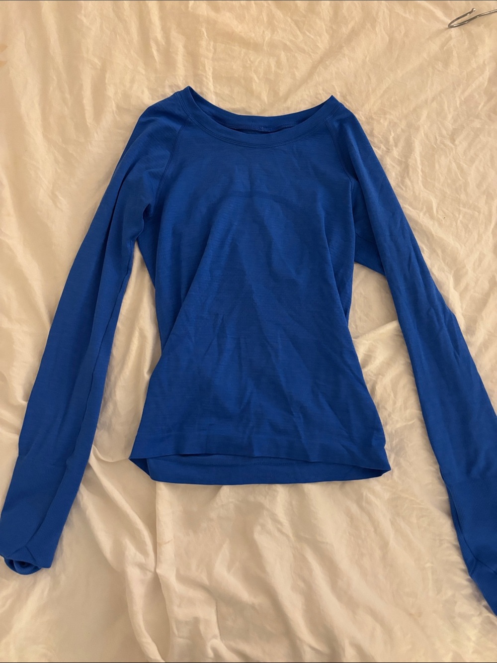 Lululemon cobalt blue long sleeve swiftly tech